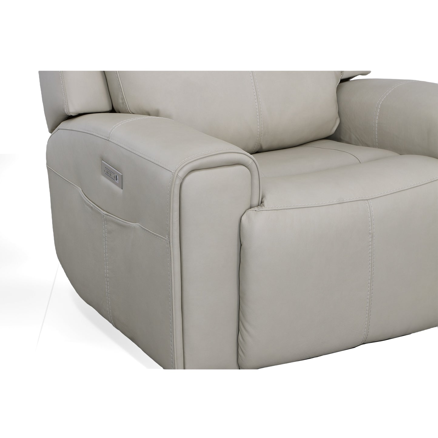 Barnett Power Recliner with Power Headrest and Lumbar