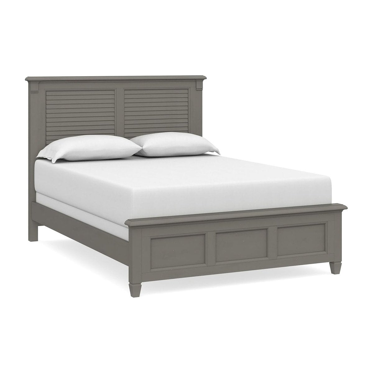 Shoreline Ocean Grey Louvered Bed