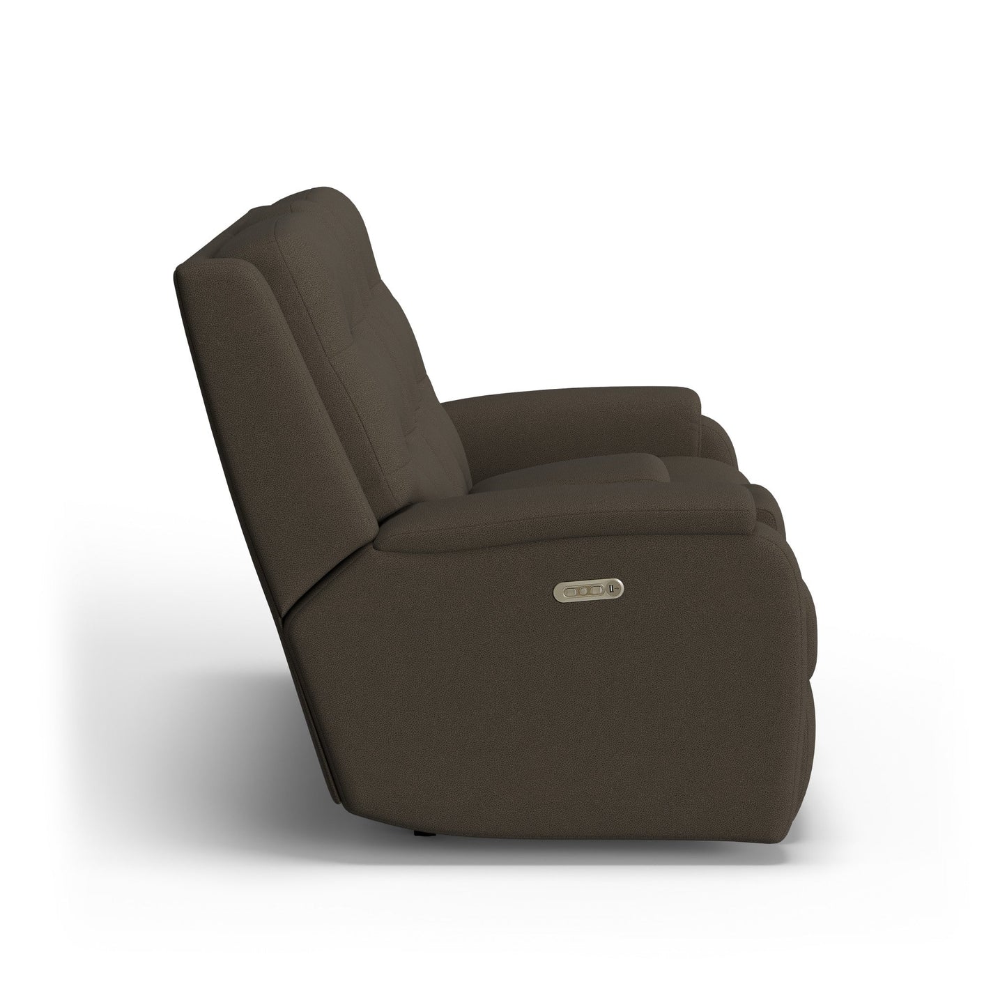 Arlo Fabric Power Reclining Loveseat with Console & Power Headrests