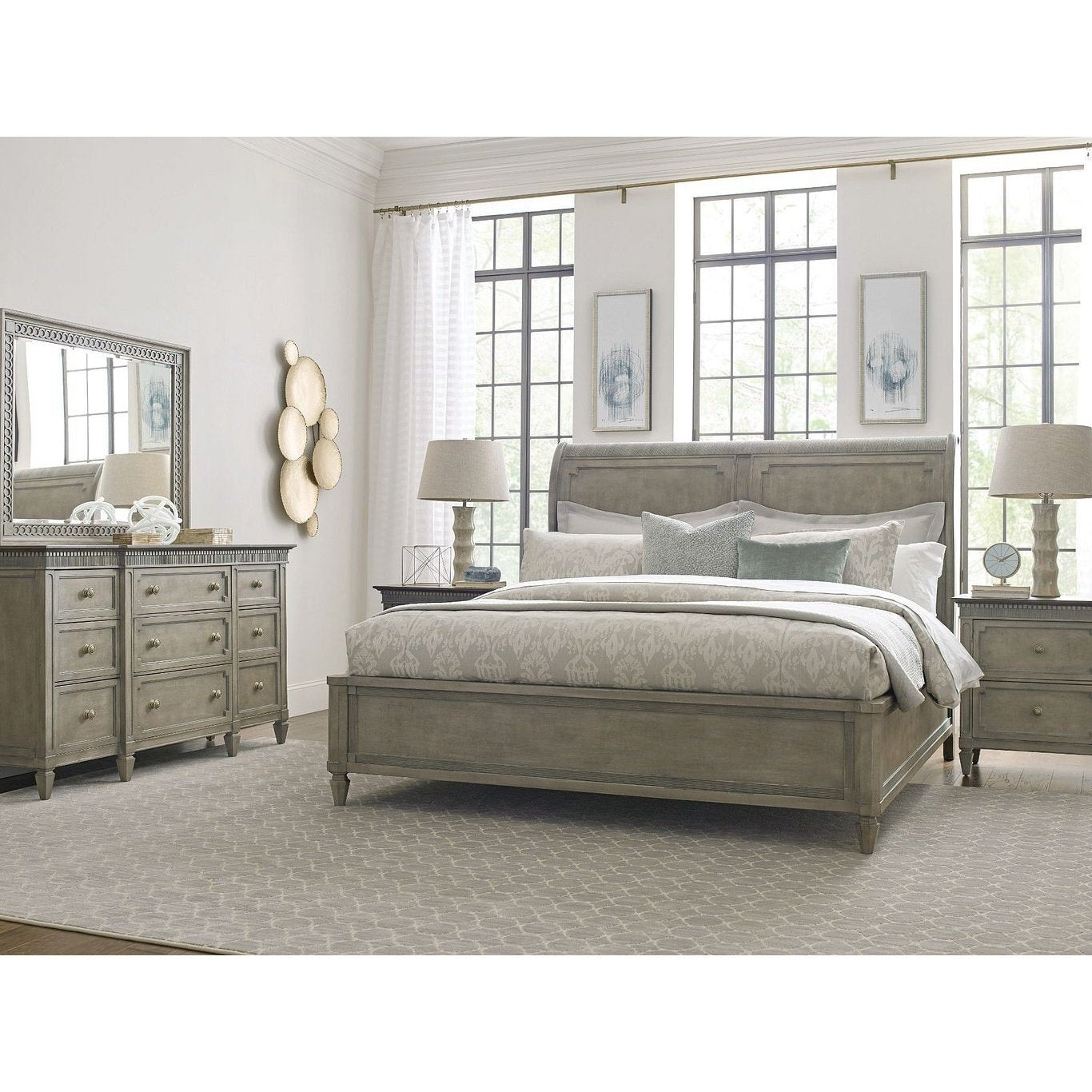 Anna Sleigh King Bed