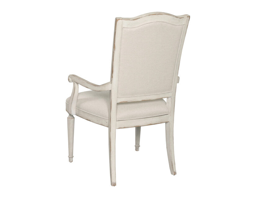 Daniella Upholstered Arm Chair- Crème