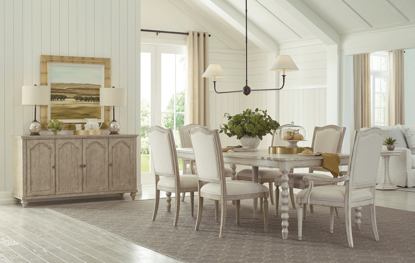 Batiste Rectangular Dining Table- Creme