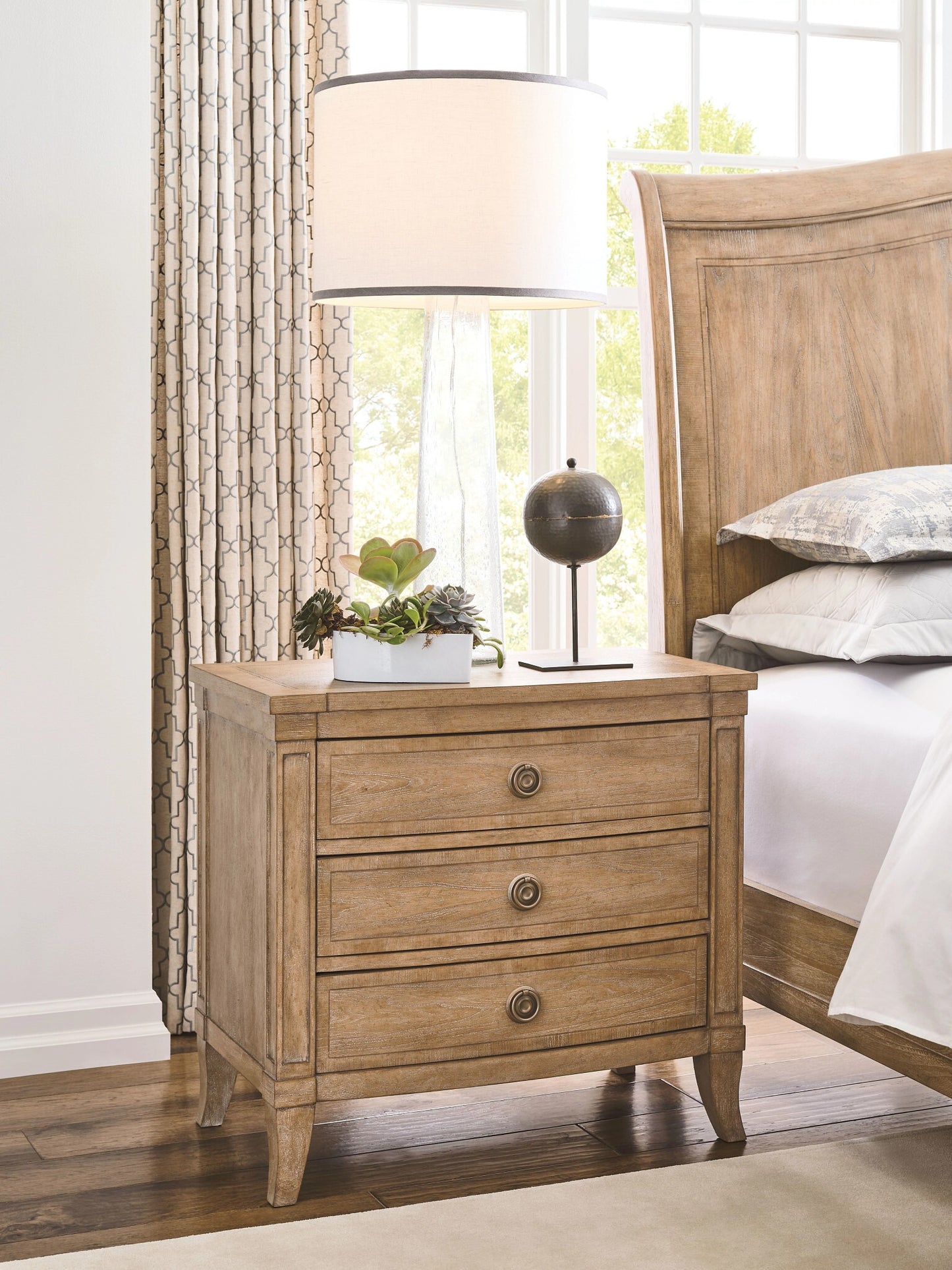 Chastain Three Drawer Nightstand