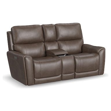 Carter Power Reclining Loveseat with Console and Power Headrests and Lumbar