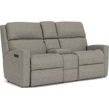 Catalina Power Reclining Loveseat with Console and Power Headrests
