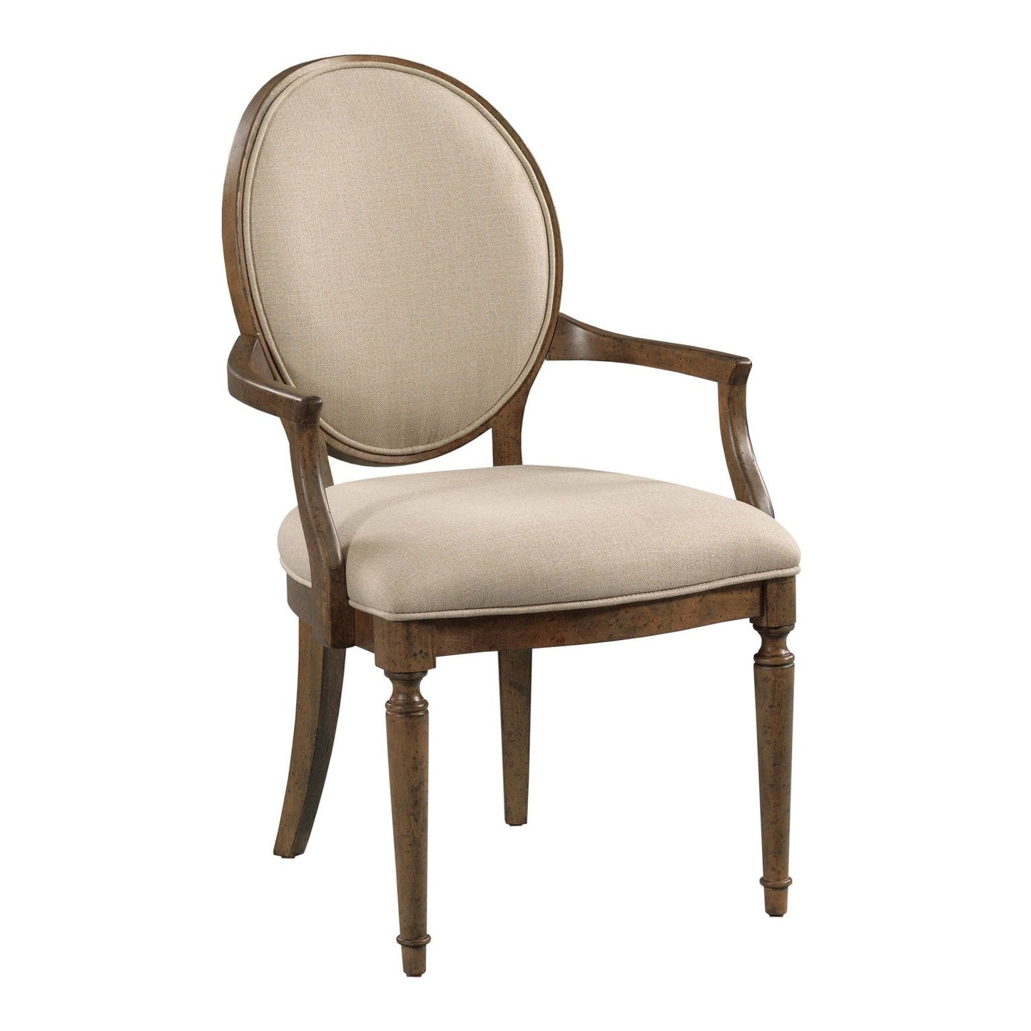 Cecil Oval Back Upholstered Arm Chair