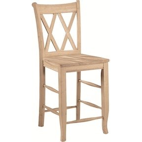 Double XX Back Stool