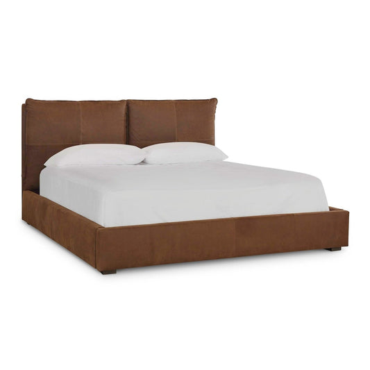 Greer Leather Upholstered Bed