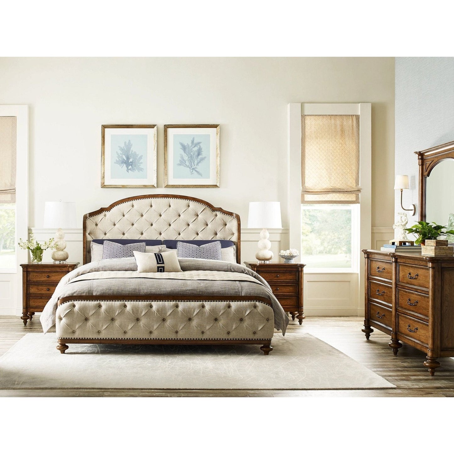 Glendale Upholstered Shelter Cal King Bed
