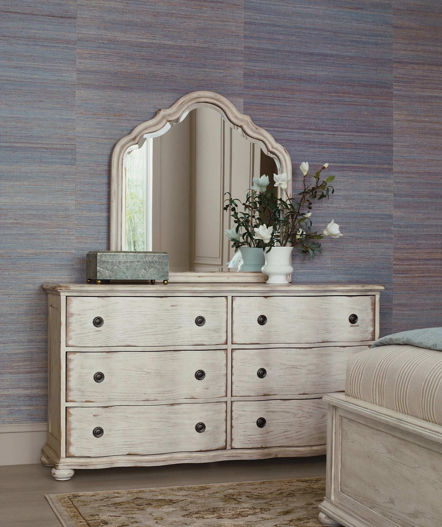 Vignette Serpentine Mirror Crème