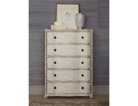Helene Five Drawer Chest- Crème