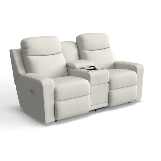 Emmons Power Reclining Loveseat w/ Headrest, Lumbar & Console