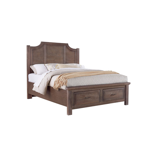 Maple Road Scalloped Storage Bed Queen