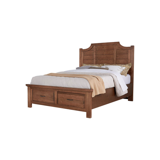 Maple Road Scalloped Storage Bed King