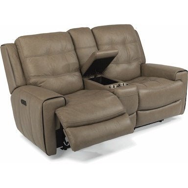 Wicklow Power Reclining Loveseat with Console and Power Headrests