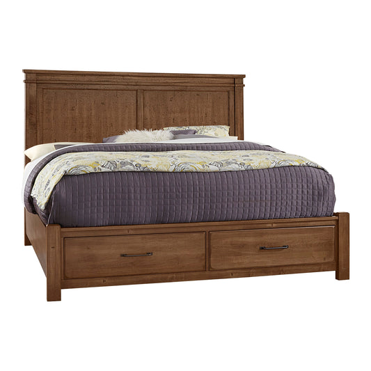 Cool Rustic Mansion Bed Queen- FB Storage