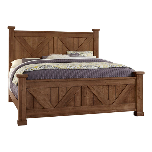 Cool Rustic X Bed Queen