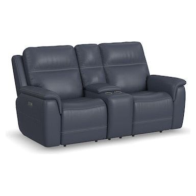 Sawyer Power Reclining Loveseat with Console and Power Headrests and Lumbar