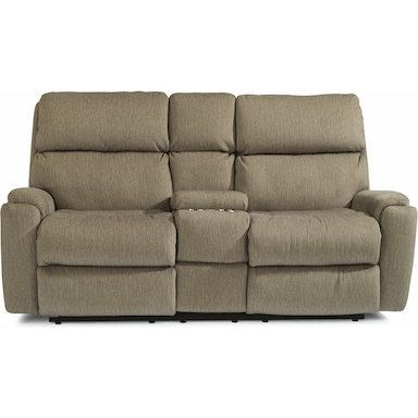 Rio Power Reclining Loveseat with Console