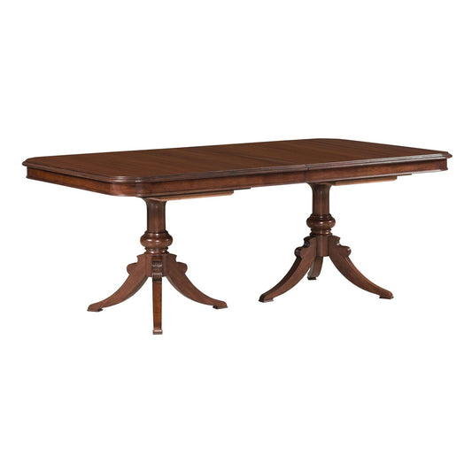 Double Pedestal Dining Table