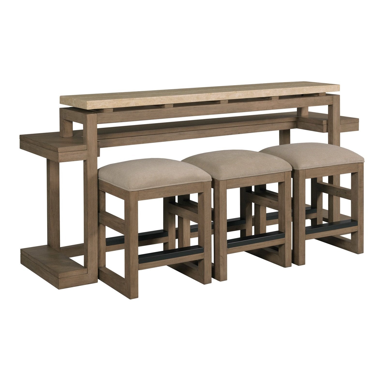 Counter Console W/3 Stools – Home Furniture Co.